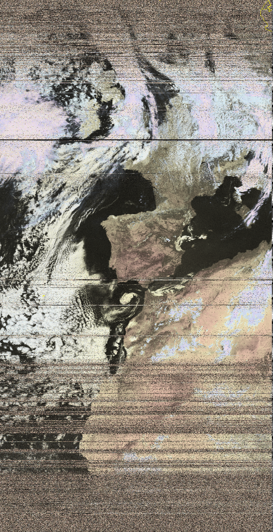 Imagen meteorológica recibida desde NOAA19